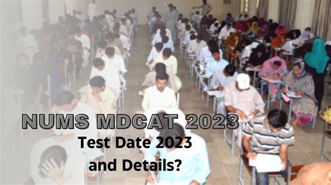 Nums Mdcat Registration And Test Date Announced Apply Now For