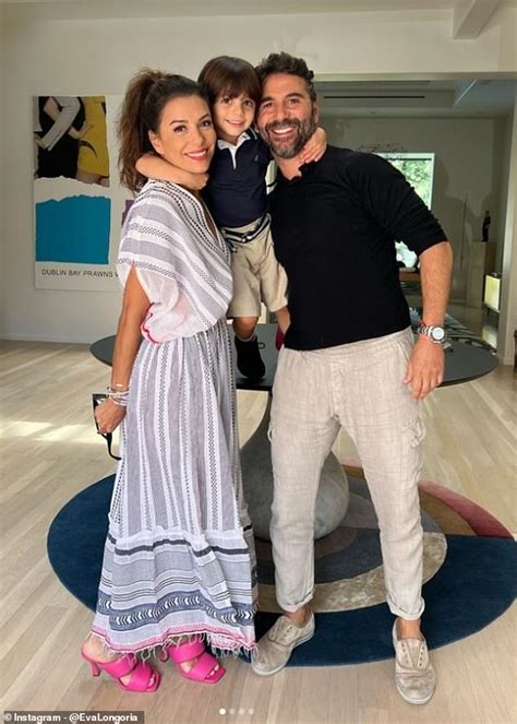 Eva Longoria Struggles To Contain Her Ample Assets In Tiny Orange Thong Bikini As She Dotes