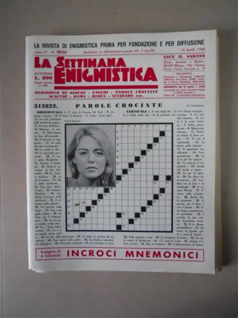 LA SETTIMANA ENIGMISTICA N2925 1988 H052 EUR 3 05 PicClick FR