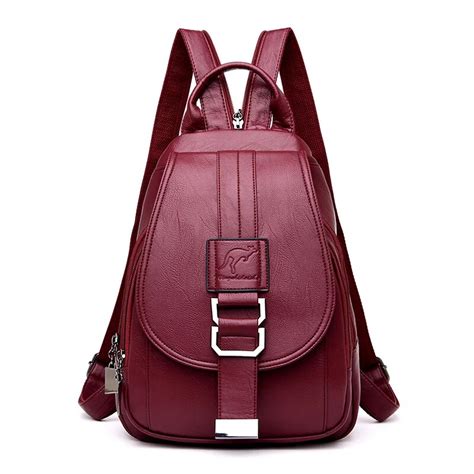 HOT 6 Farbe Frauen Rucks Cke Frauen Leder Rucks Cke Weibliche Schule