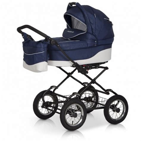 Детская коляска Riko Modus Classic 2 в 1 06 белый-синий