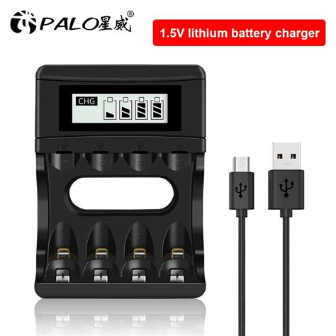 1 5 V lithium batterie ladegerät für 1 5 V AA AAA lithium Li Ion akku