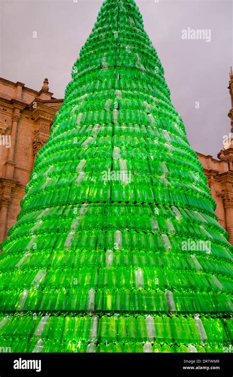 Recycled Plastic Bottle Christmas Tree