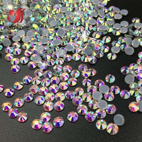 1440pc Sparkly Crystal AB Iron On Hotfix Rhinestone HotFix Flatback