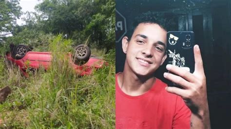 Jovem morre após carro bater em barranco e capotar na SC 283 Jornal Razão