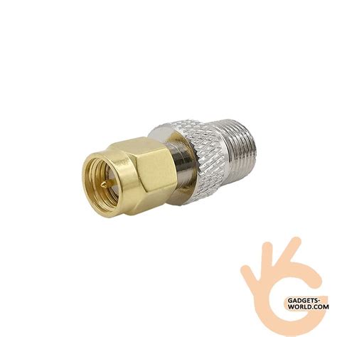 SMA переходник Unitoptek PR SMA-M/F, SMA male (plug) - F female (jack ...