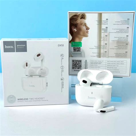 Беспроводные наушники в кейсе HOCO EW58 |Type-C| Белый купить в ...