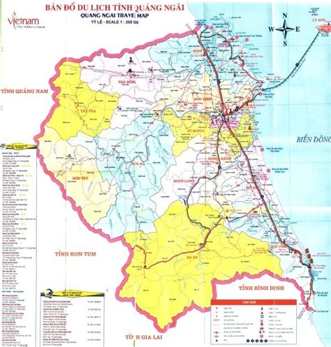 Bản đồ tỉnh Quảng Ngãi - Quang Ngai map