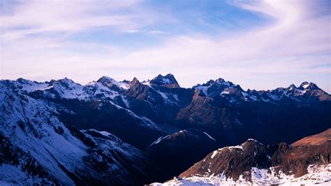 Wallpaper Landscape Mountains Nature Sky Snow Winter Wilderness