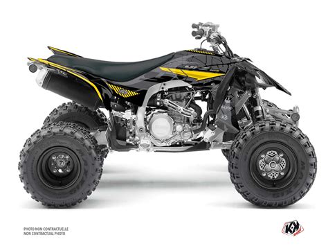 yamaha  yfz  atv kaiman graphic kit black yellow kutvek kit graphik