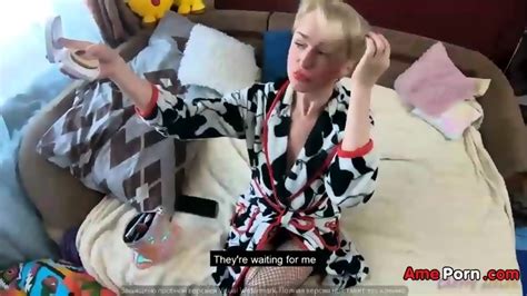 Blonde Got Double Penetration Before Leaving