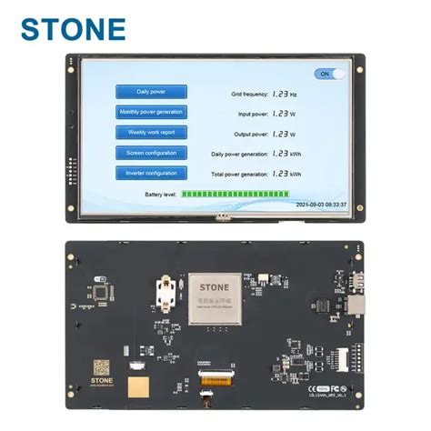 STONE TFT LCD With UI Design Software LCD Digital Display 10 Inch Touch