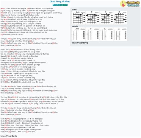 Chord Ch A T Ng V Nhau Tab Song Lyric Sheet Guitar Ukulele