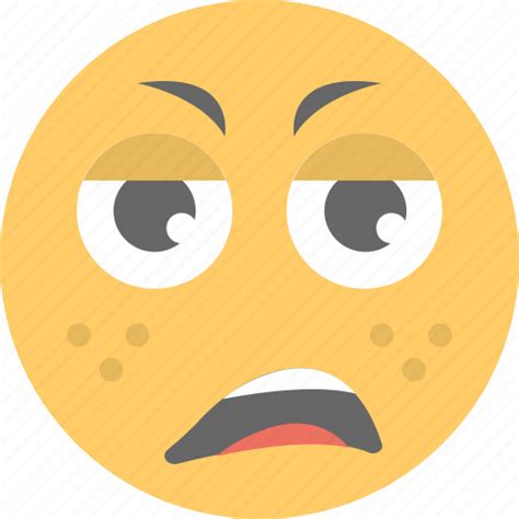 Distraught Face Emoji Exhausted Smiley Weary Face Icon Download