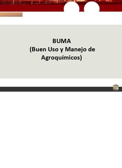 BUMA Buen Uso y Manejo de Agroquímicos