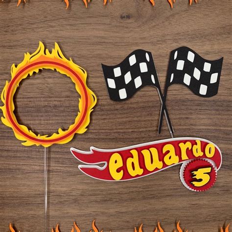 Hot Wheels Cake Topper Etsy