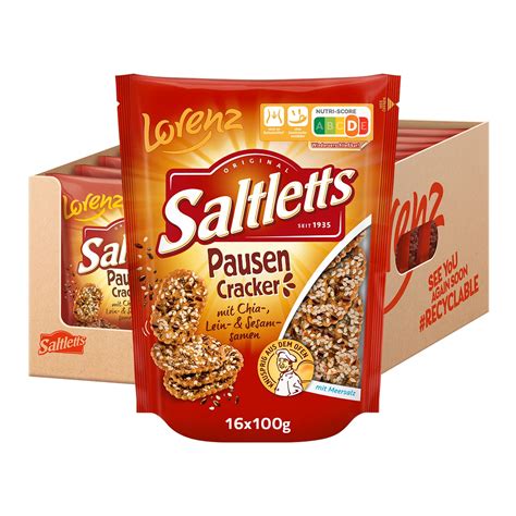 Lorenz Snack World Saltletts Pausen Cracker Er Pack X G