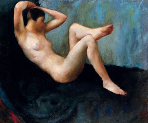 Lying Female Nude By Tivadar Abonyi On Artnet