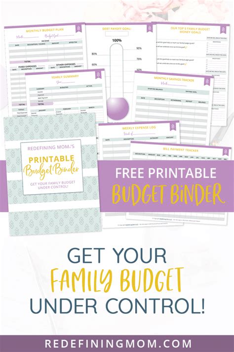 printable budget planner redefining mom