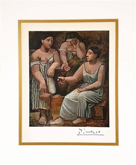 Three Girls At The Fountain A Pablo Picasso Lithograph Dec 13 2020