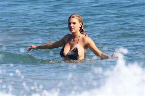 Charlotte Mckinney In Bikini On A Beach In Malibu August Celebmafia