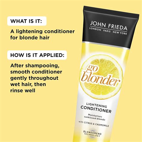 Buy John Frieda Sheer Blonde Go Blonder Lightening Conditioner Ounces Online At Lowest