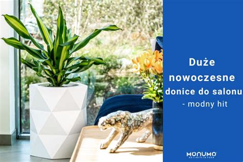 Duże nowoczesne donice do salonu modny hit Monumo