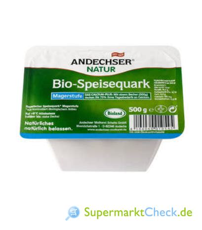 Aldi Süd bio Magerquark Magerstufe Preis Angebote Kalorien Nutri Score