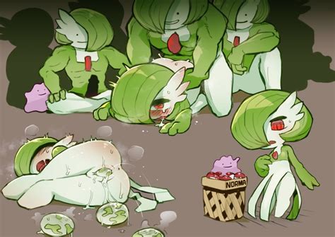 Gardevoir Ditto And Transformed Ditto Pokemon Drawn By Yeti Mu