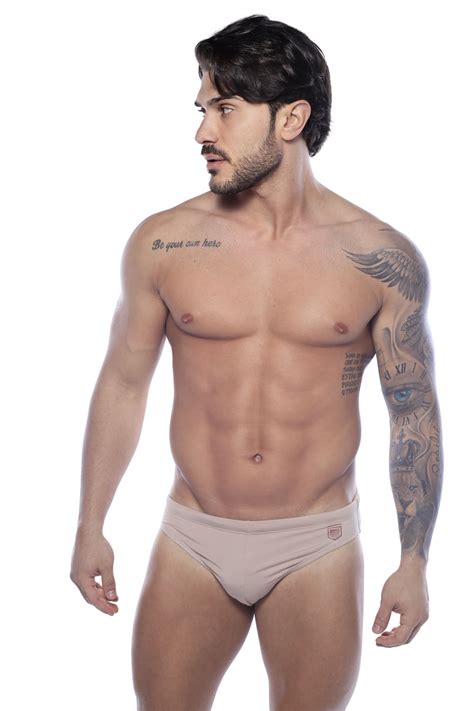 SUNGA SLIM NUDE SUNGA BEGE SUNGA CAVADA COR DE PELE GARDA UOMO