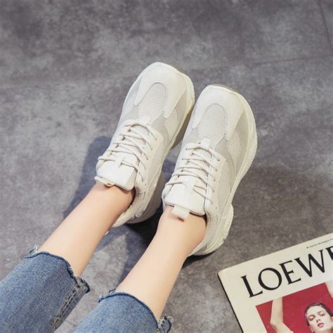 White High Heel Sneakers Womens Fashion Footwear Sneakers On Carousell