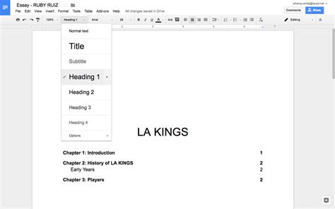 Google Docs Tips