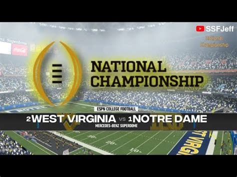 Jefe S Cfb National Championship West Virginia Vs Notre