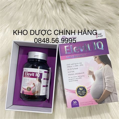 Elevit IQ Vitamin bầu Viên uống tổng hợp cho bà bầu lọ 30v Bổ sung