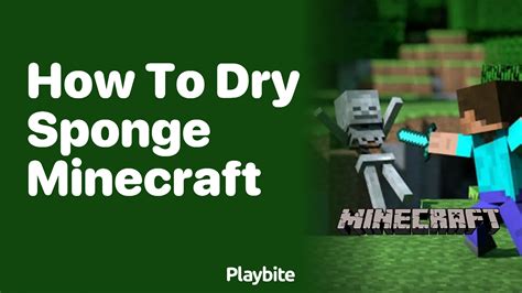 How To Dry Sponge In Minecraft A Quick Guide Playbite