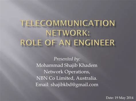 Ppt Telecommunication Network Role Of An Engineer Powerpoint