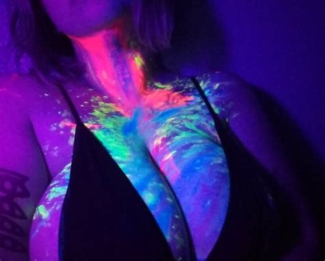 Been Experimenting A Lot With Blacklight Paint Here Is A Sample Porn Pic