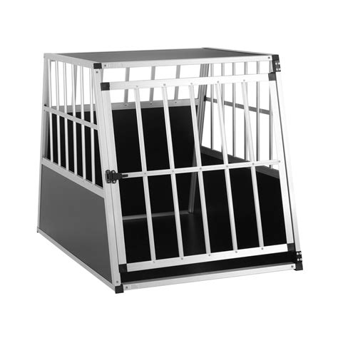 Клетка/кутия за транспортиране на кучета L, Алуминий, 90 x 66 x 72 см ...