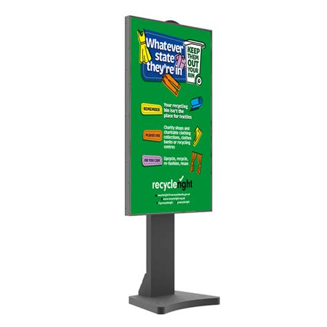 Freestanding Shop Window Display Indoor Advertising Screens High