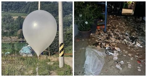 North Korea Sends 3500 Ballons Carrying 15 Tons Of Poop And Trash To