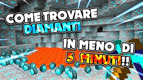 Come Trovare DIAMANTI FACILMENTE In MENO DI 5 MINUTI Minecraft 1 16