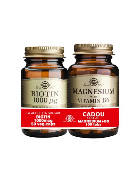 Biotin Mcg Capsule Mgb Tablete Solgar Farmacia Dav