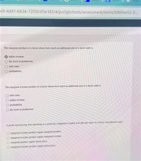 Value Of The Marginal Product 10