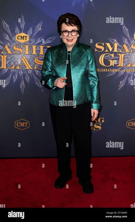 Billie Jean King Arrives At Cmt Smashing Glass On Thursday Oct 26 2023 In Nashville Tenn