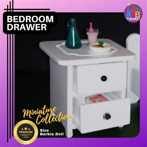 Jual Mainan Drawer Nakas Meja Sisi Ranjang Cocok Untuk Hiasan Diorama