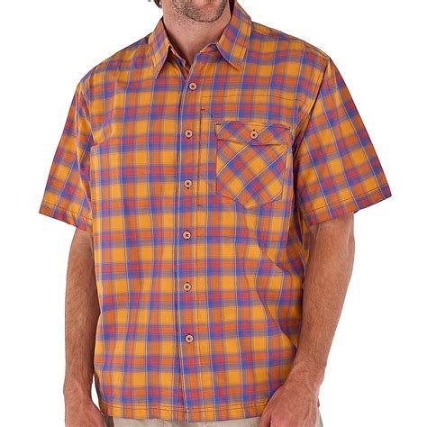 Royal Robbins Slickrock Plaid Shirt Upf 30 Short Sleeve For Men