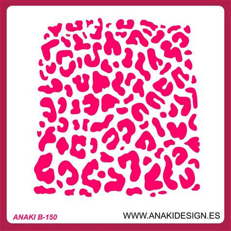 Stencil Fondo Animal Print Anaki Design
