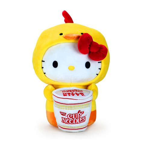 Kidrobot Nissin Cup Noodles X Hello Kitty Pork Cup Medium Plush Pre Order