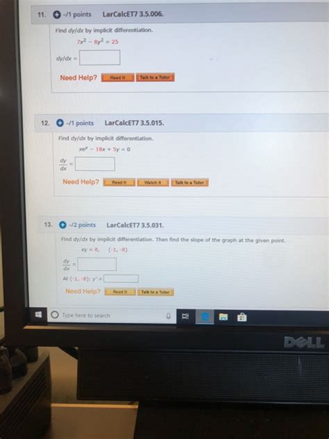 Solved Points Larcalcet Find Dy Dx By Chegg