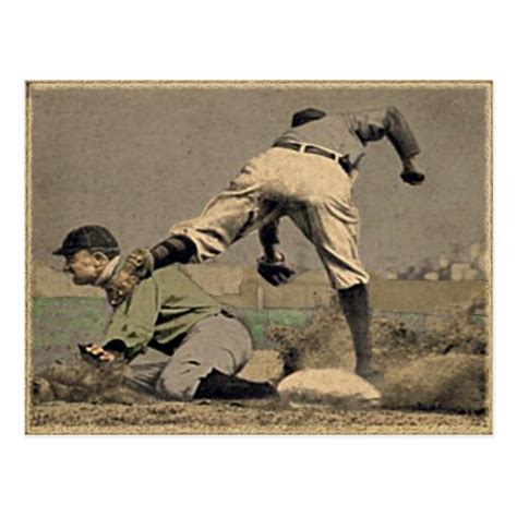 Baseball Vintage Style Postcard Zazzle